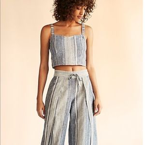 Express striped crop top